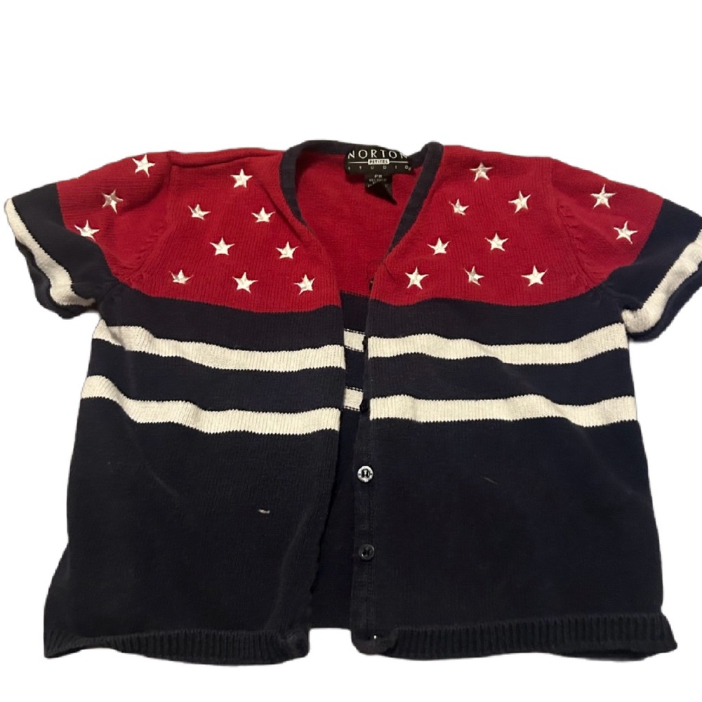 Red and Black Star Cardigan